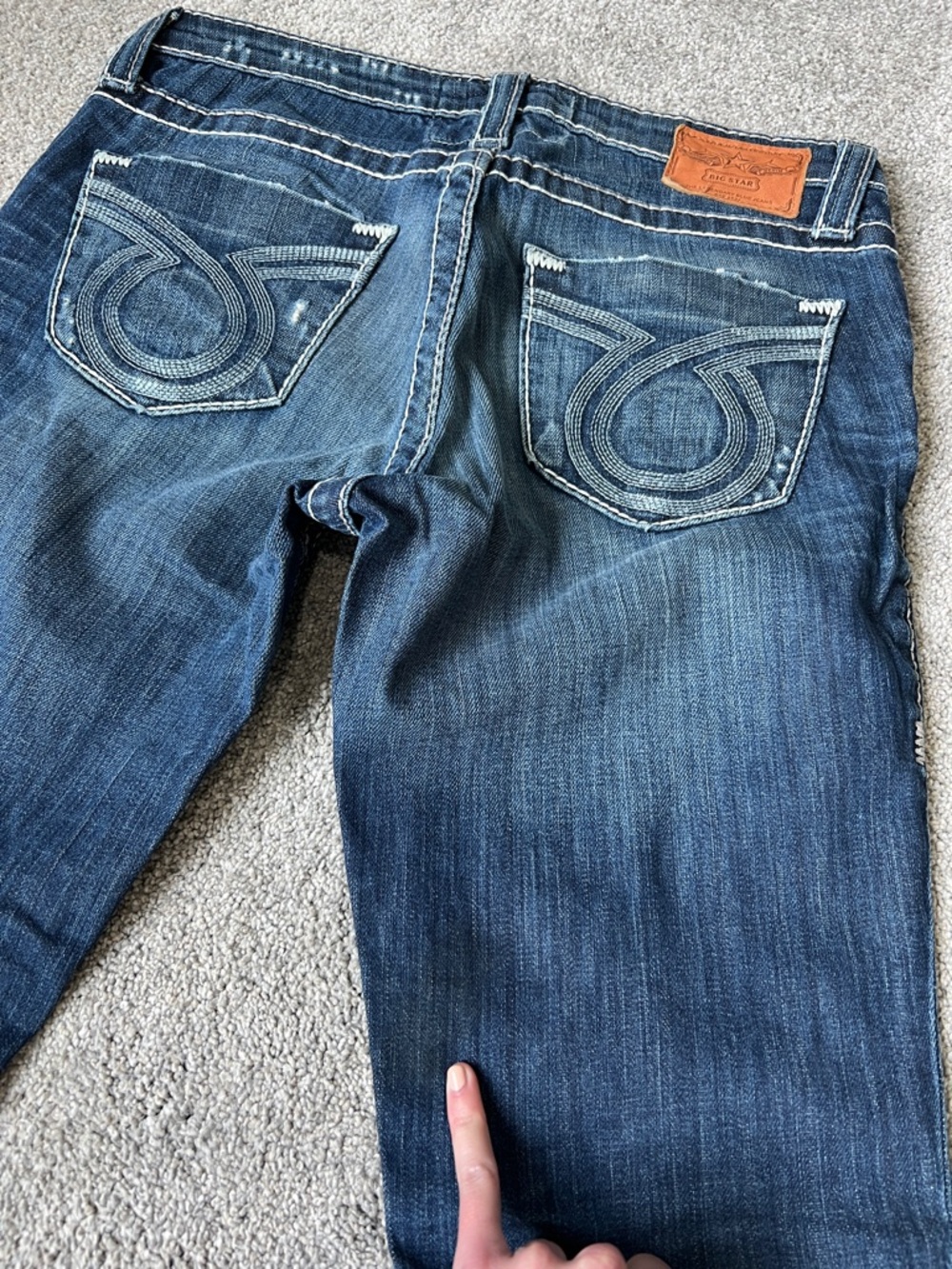 Big star “miki” Dark Wash Bootcut Jeans 26R - Picture 4 of 11